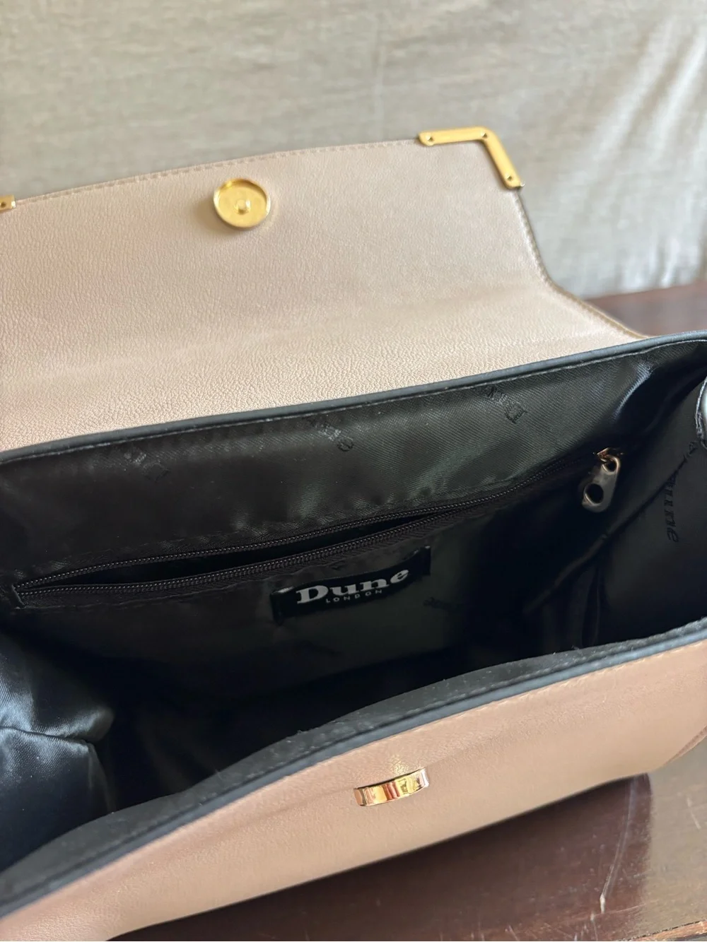 Dune London structured taupe